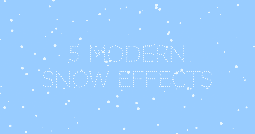 5 modern snow effects you can add to your website